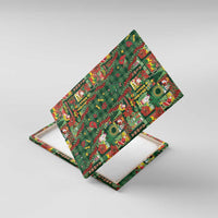 Mele Kalikimaka Pakalana Pikake Lei Canvas Wall Art Hawaiian Rodeo Paniolo Ulaula Palaka - Polynesian Pride