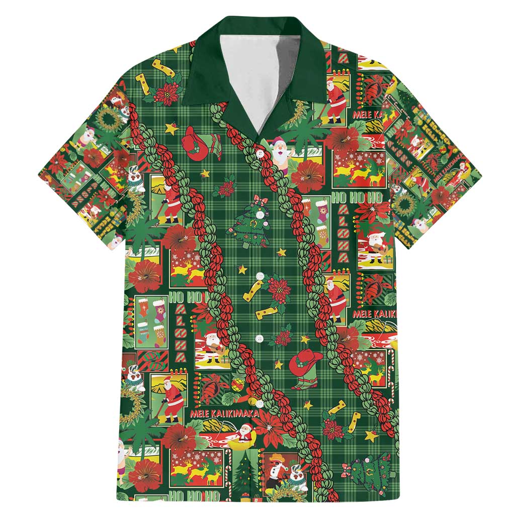 Mele Kalikimaka Pakalana Pikake Lei Family Matching Mermaid Dress and Hawaiian Shirt Hawaiian Rodeo Paniolo Ulaula Palaka - Polynesian Pride