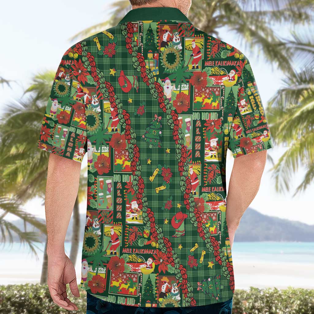 Mele Kalikimaka Pakalana Pikake Lei Hawaiian Shirt Hawaiian Rodeo Paniolo Ulaula Palaka - Polynesian Pride