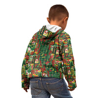 Mele Kalikimaka Pakalana Pikake Lei Kid Hoodie Hawaiian Rodeo Paniolo Ulaula Palaka - Polynesian Pride