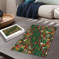 Mele Kalikimaka Pakalana Pikake Lei Puzzle Hawaiian Rodeo Paniolo Ulaula Palaka - Polynesian Pride