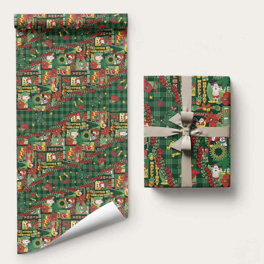 Mele Kalikimaka Pakalana Pikake Lei Wrapping Paper Hawaiian Rodeo Paniolo Ulaula Palaka - Polynesian Pride