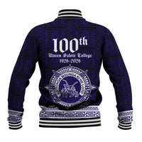Tonga Queen Salote College 100 years Baseball Jacket QSC 1926-2026 Tongan Pattern
