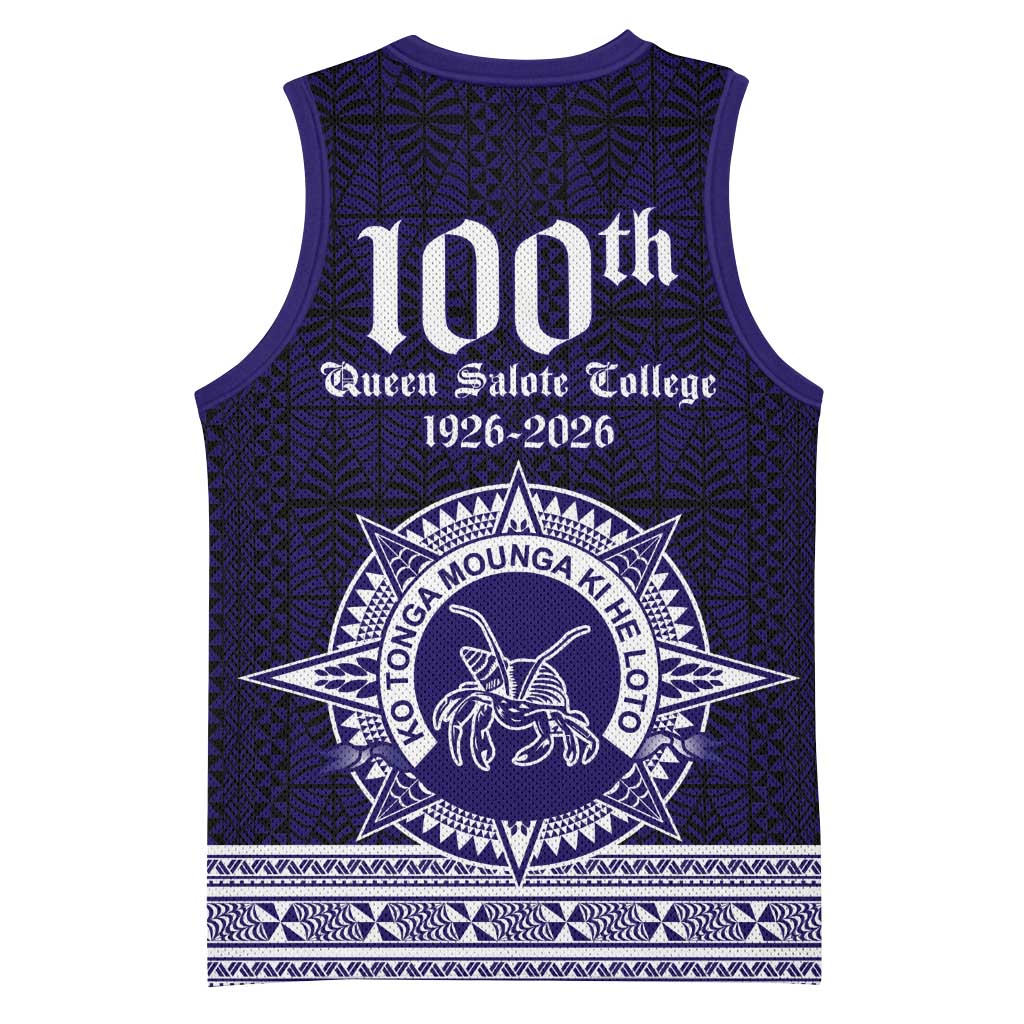Tonga Queen Salote College 100 years Basketball Jersey QSC 1926-2026 Tongan Pattern