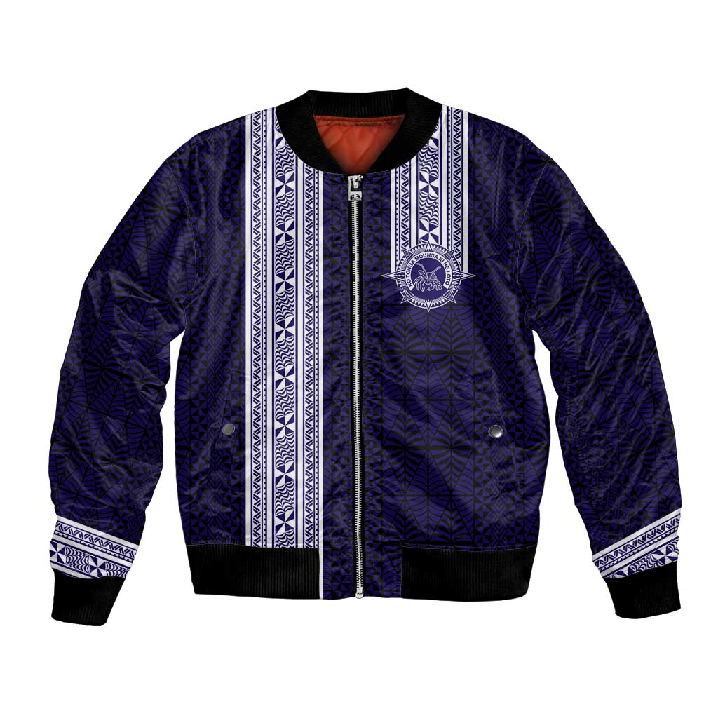 Tonga Queen Salote College 100 years Bomber Jacket QSC 1926-2026 Tongan Pattern