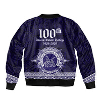 Tonga Queen Salote College 100 years Bomber Jacket QSC 1926-2026 Tongan Pattern