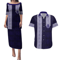 Tonga Queen Salote College 100 years Couples Matching Puletasi and Hawaiian Shirt QSC 1926-2026 Tongan Pattern