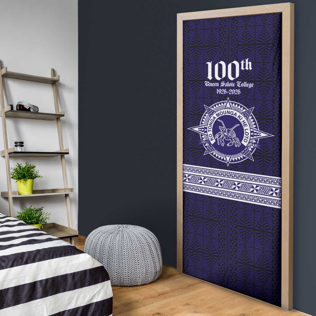 Tonga Queen Salote College 100 years Door Cover QSC 1926-2026 Tongan Pattern