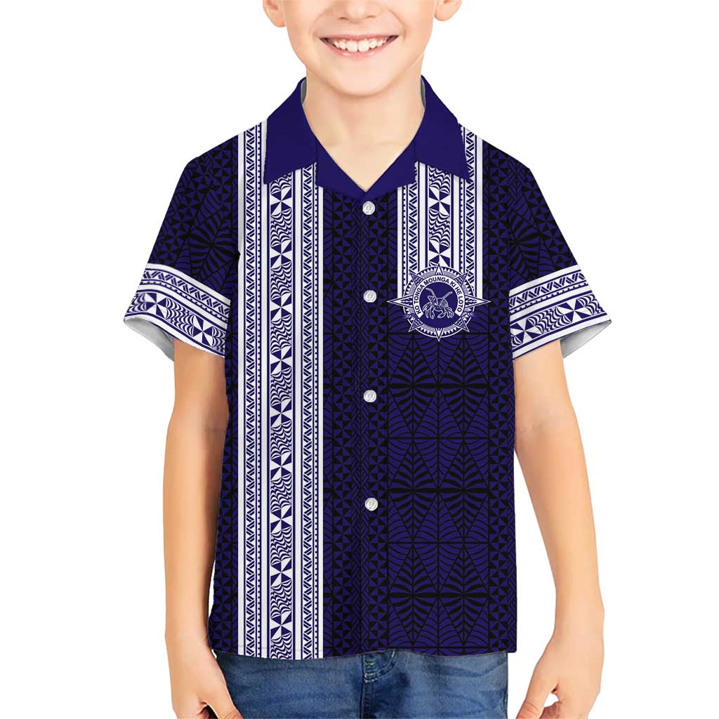 Tonga Queen Salote College 100 years Family Matching Off Shoulder Short Dress and Hawaiian Shirt QSC 1926-2026 Tongan Pattern