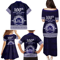 Tonga Queen Salote College 100 years Family Matching Puletasi and Hawaiian Shirt QSC 1926-2026 Tongan Pattern
