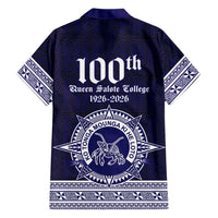 Tonga Queen Salote College 100 years Family Matching Summer Maxi Dress and Hawaiian Shirt QSC 1926-2026 Tongan Pattern
