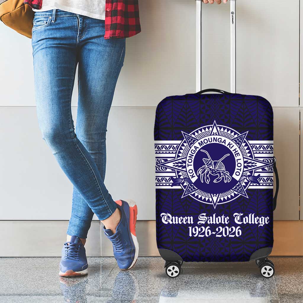 Tonga Queen Salote College 100 years Luggage Cover QSC 1926-2026 Tongan Pattern LT9 - Polynesian Pride