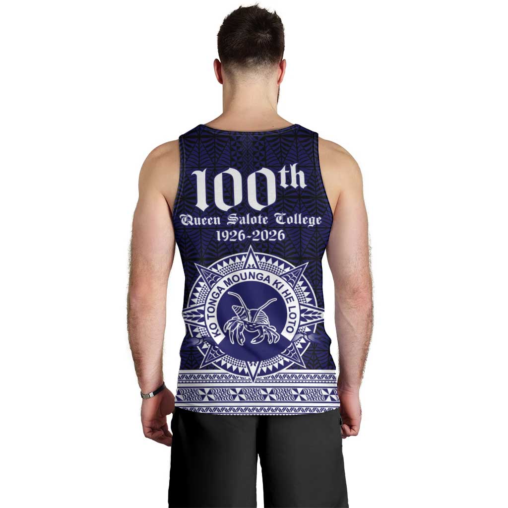 Tonga Queen Salote College 100 years Men Tank Top QSC 1926-2026 Tongan Pattern LT9 - Polynesian Pride