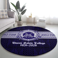 Tonga Queen Salote College 100 years Round Carpet QSC 1926-2026 Tongan Pattern