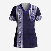Tonga Queen Salote College 100 years Scrub Top QSC 1926-2026 Tongan Pattern