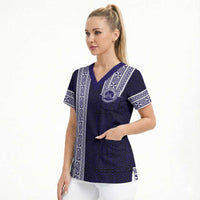 Tonga Queen Salote College 100 years Scrub Top QSC 1926-2026 Tongan Pattern