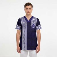 Tonga Queen Salote College 100 years Scrub Top QSC 1926-2026 Tongan Pattern