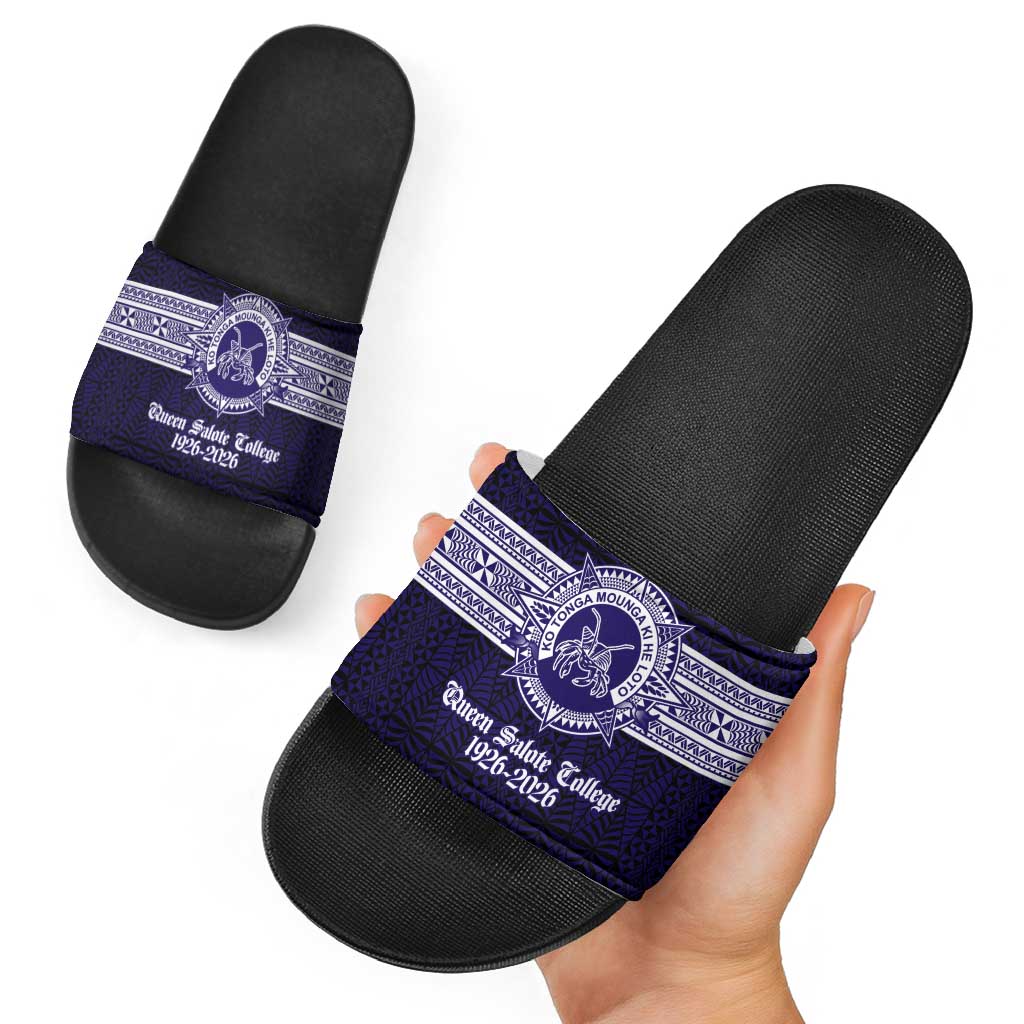 Tonga Queen Salote College 100 years Slide Sandals QSC 1926-2026 Tongan Pattern