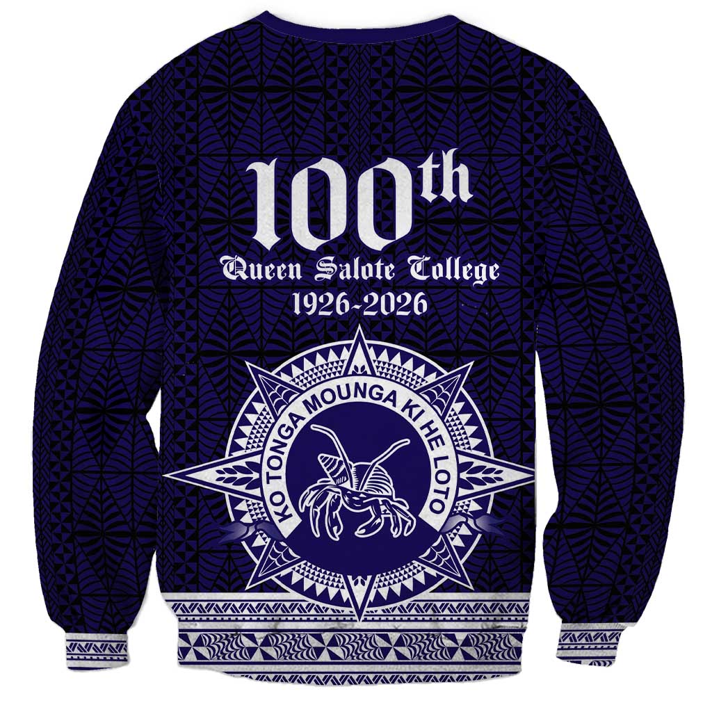Tonga Queen Salote College 100 years Sweatshirt QSC 1926-2026 Tongan Pattern
