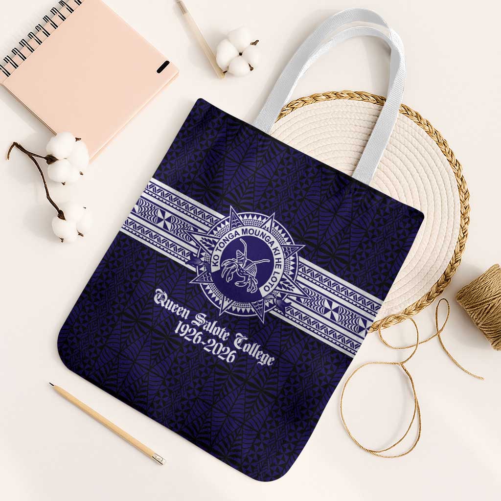 Tonga Queen Salote College 100 years Tote Bag QSC 1926-2026 Tongan Pattern