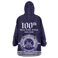 Tonga Queen Salote College 100 years Wearable Blanket Hoodie QSC 1926-2026 Tongan Pattern LT9 - Polynesian Pride