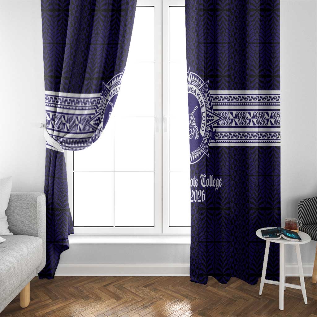 Tonga Queen Salote College 100 years Window Curtain QSC 1926-2026 Tongan Pattern