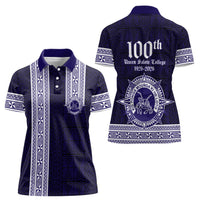 Tonga Queen Salote College 100 years Women Polo Shirt QSC 1926-2026 Tongan Pattern LT9 - Polynesian Pride