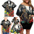 Kangaroo-Kiwi Soldier ANZAC Personalised Family Matching Off Shoulder Short Dress and Hawaiian Shirt Golden Wattle Poppy Flowers