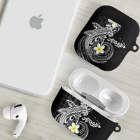Aloha Hammerhead Shark AirPods Case Black Hawaiian Kakau Tribal Tattoo - Polynesian Pride