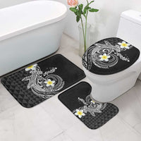 Aloha Hammerhead Shark Bathroom Set Black Hawaiian Kakau Tribal Tattoo - Polynesian Pride
