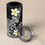 Aloha Hammerhead Shark 4 in 1 Can Cooler Tumbler Black Hawaiian Kakau Tribal Tattoo