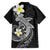 Aloha Hammerhead Shark Family Matching Long Sleeve Bodycon Dress and Hawaiian Shirt Black Hawaiian Kakau Tribal Tattoo