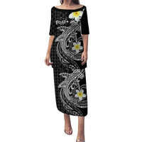 Aloha Hammerhead Shark Puletasi Black Hawaiian Kakau Tribal Tattoo