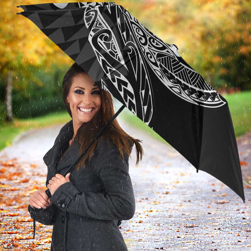 Aloha Hammerhead Shark Umbrella Black Hawaiian Kakau Tribal Tattoo - Polynesian Pride