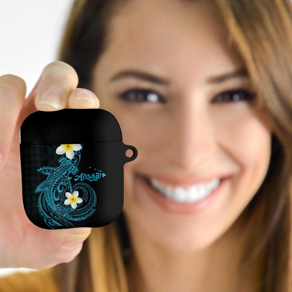 Aloha Hammerhead Shark AirPods Case Calypso Hawaiian Kakau Tribal Tattoo - Polynesian Pride