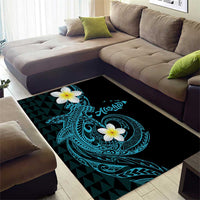 Aloha Hammerhead Shark Area Rug Calypso Hawaiian Kakau Tribal Tattoo