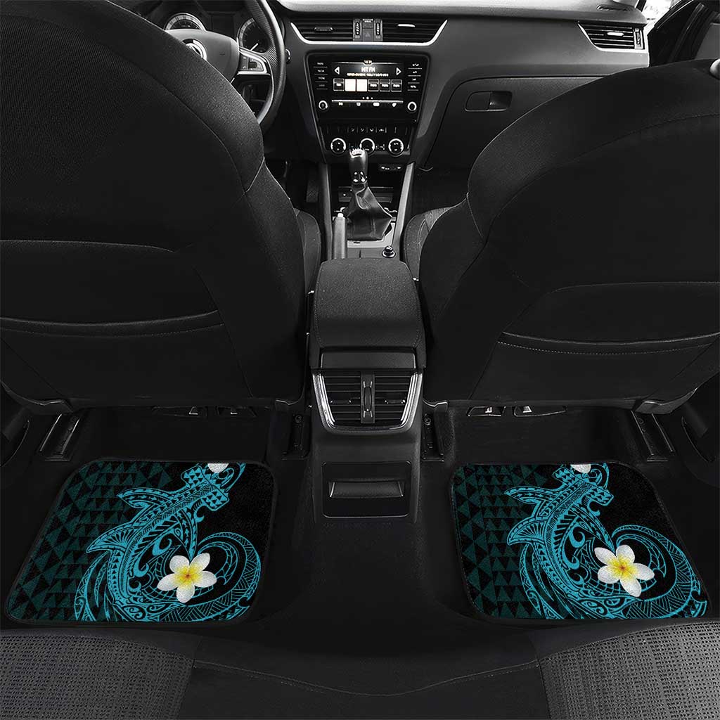 Aloha Hammerhead Shark Car Mats Calypso Hawaiian Kakau Tribal Tattoo