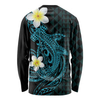 Aloha Hammerhead Shark Long Sleeve Shirt Calypso Hawaiian Kakau Tribal Tattoo
