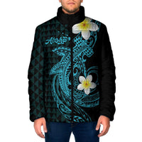Aloha Hammerhead Shark Padded Jacket Calypso Hawaiian Kakau Tribal Tattoo - Polynesian Pride