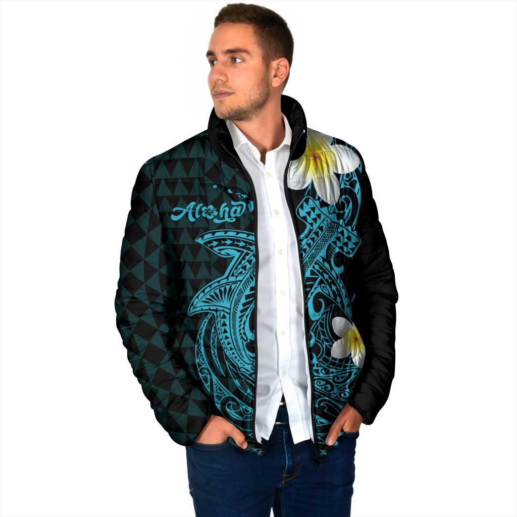 Aloha Hammerhead Shark Padded Jacket Calypso Hawaiian Kakau Tribal Tattoo - Polynesian Pride