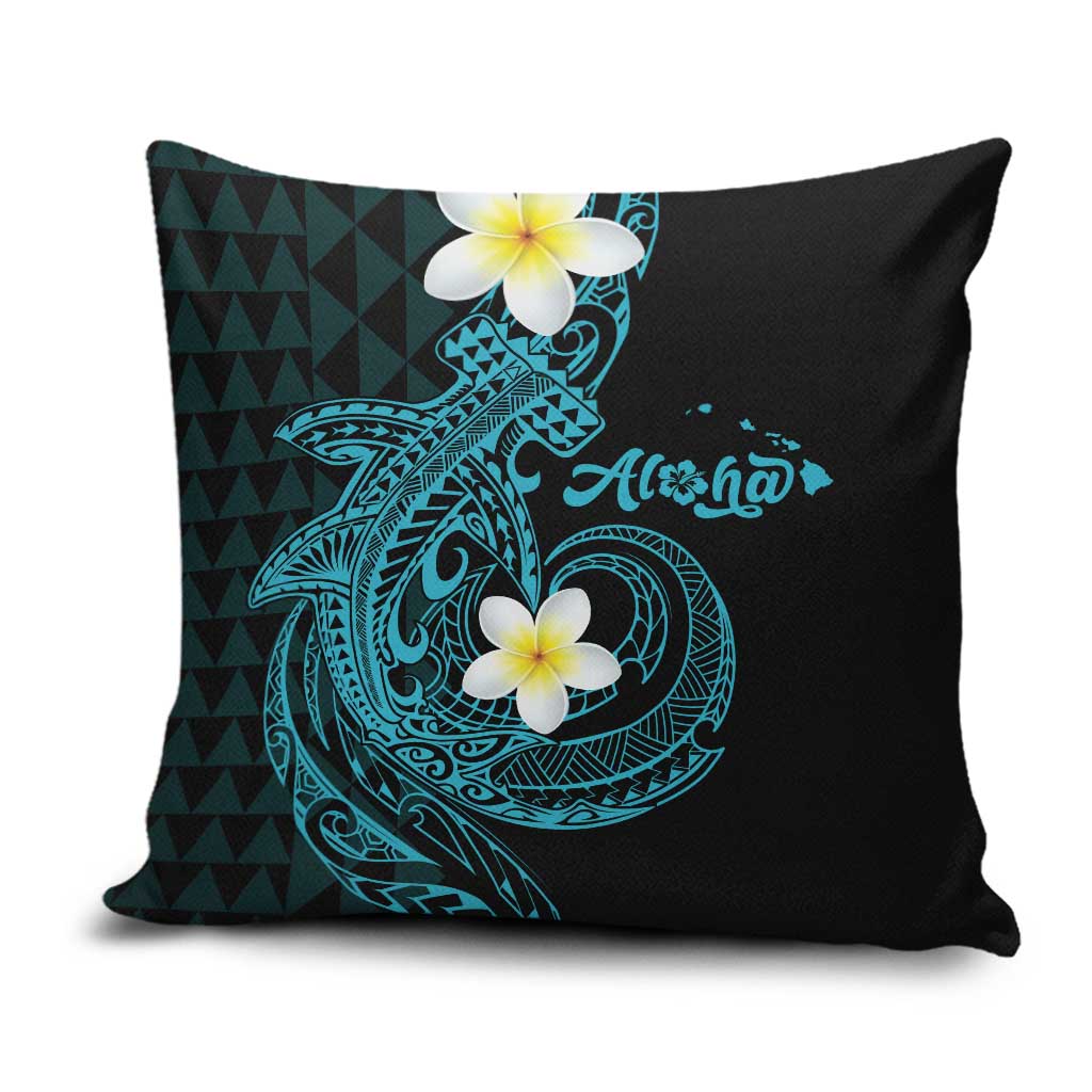 Aloha Hammerhead Shark Pillow Cover Calypso Hawaiian Kakau Tribal Tattoo - Polynesian Pride