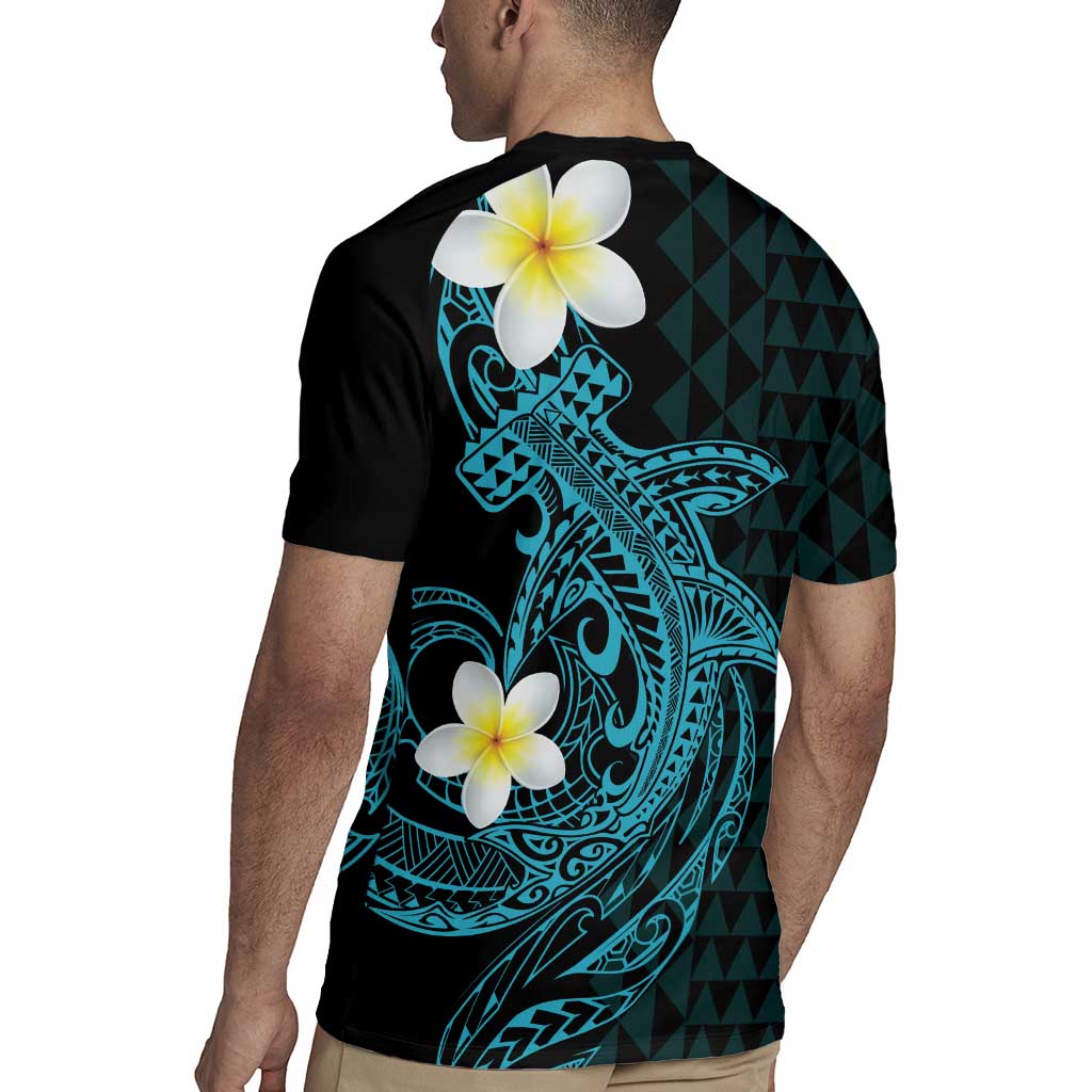 Aloha Hammerhead Shark Rugby Jersey Calypso Hawaiian Kakau Tribal Tattoo
