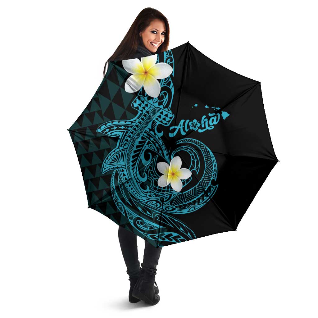 Aloha Hammerhead Shark Umbrella Calypso Hawaiian Kakau Tribal Tattoo - Polynesian Pride