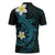Aloha Hammerhead Shark Zipper Polo Shirt Calypso Hawaiian Kakau Tribal Tattoo - Polynesian Pride