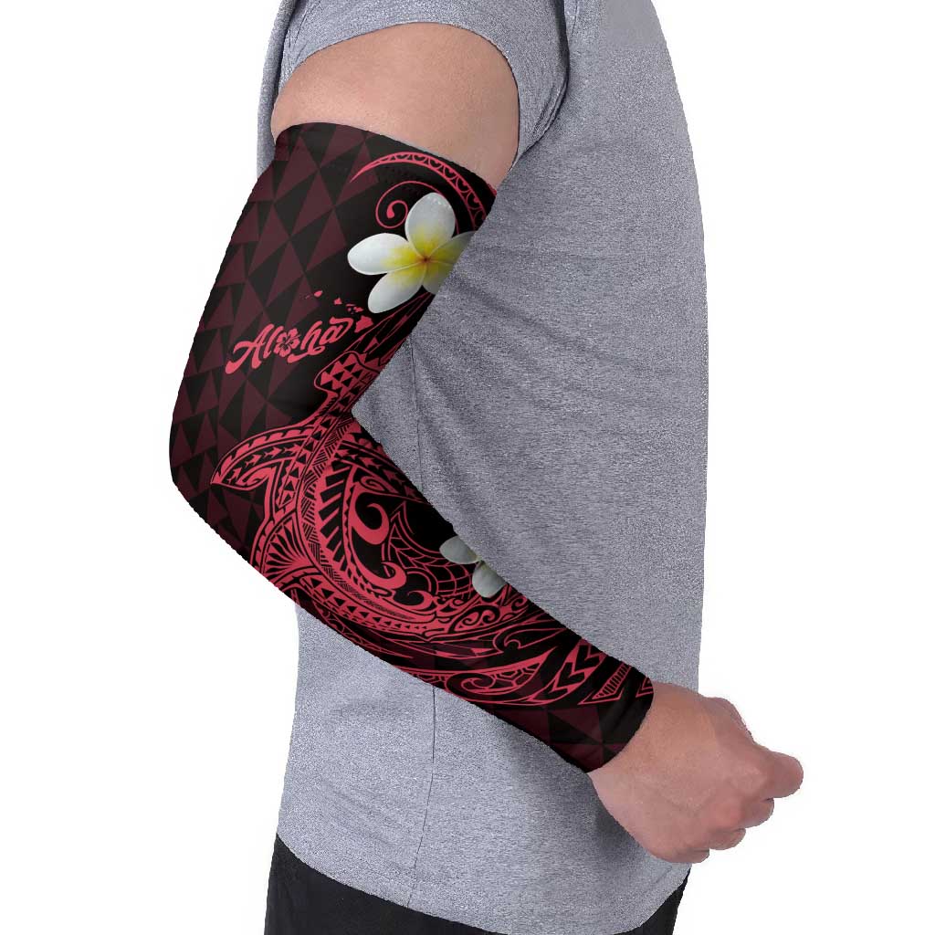 Aloha Hammerhead Shark Arm Sleeves Feverish Pink Hawaiian Kakau Tribal Tattoo - Polynesian Pride