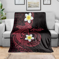 Aloha Hammerhead Shark Blanket Feverish Pink Hawaiian Kakau Tribal Tattoo