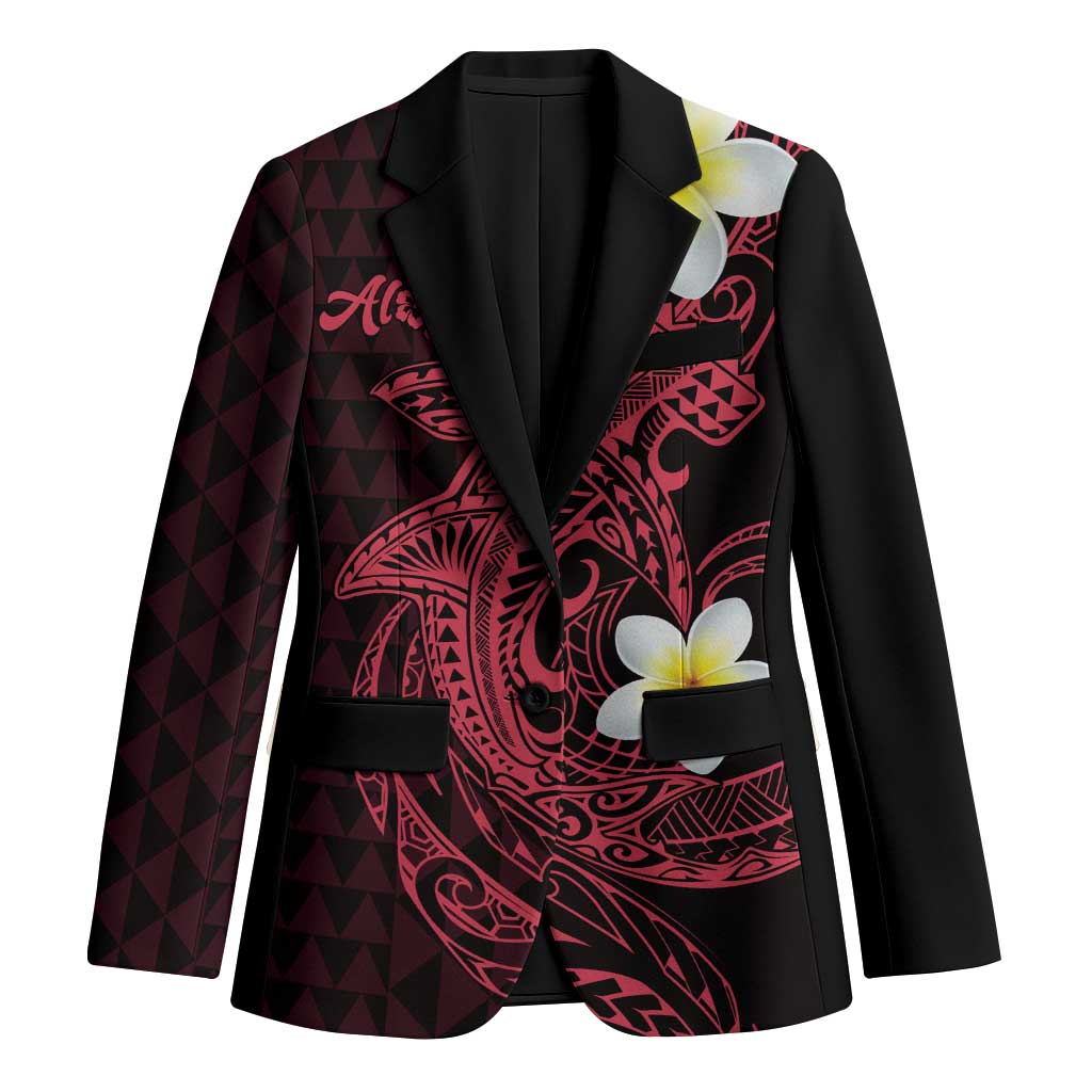 Aloha Hammerhead Shark Blazer Feverish Pink Hawaiian Kakau Tribal Tattoo - Polynesian Pride