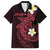 Aloha Hammerhead Shark Family Matching Off The Shoulder Long Sleeve Dress and Hawaiian Shirt Feverish Pink Hawaiian Kakau Tribal Tattoo