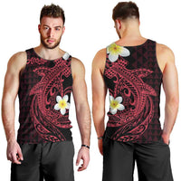 Aloha Hammerhead Shark Men Tank Top Feverish Pink Hawaiian Kakau Tribal Tattoo