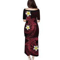 Aloha Hammerhead Shark Puletasi Feverish Pink Hawaiian Kakau Tribal Tattoo